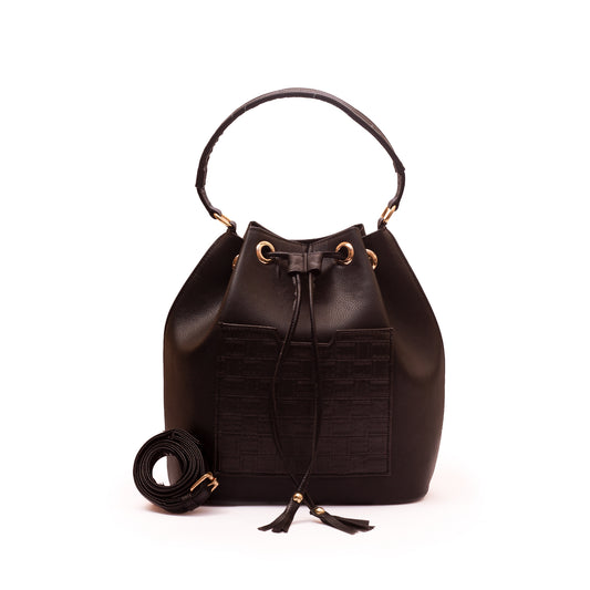 The City Staple Bucket Bag - Black