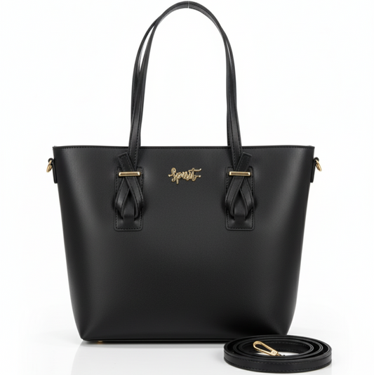Set of 2: Signature Pair - Everyday Black Tote & Mini Wallet (Save Rs. 800/-)