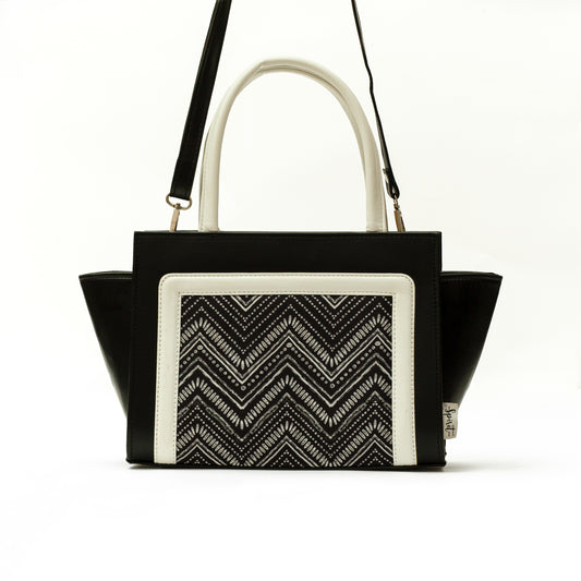 Black Trapeze Handbag