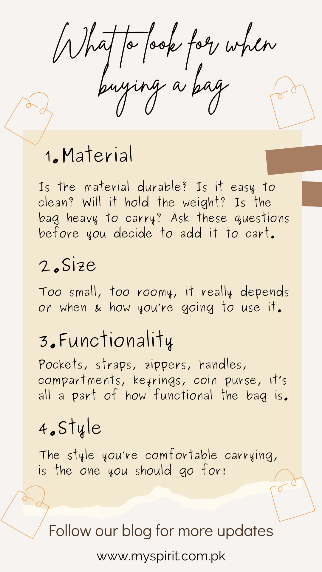 How to buy a bag