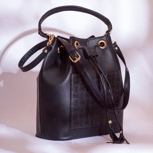 The City Staple Bucket Bag - Black