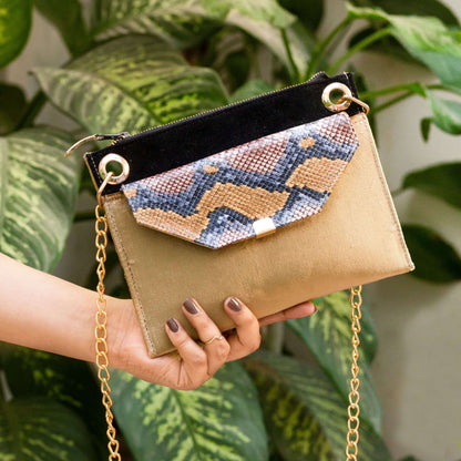 Gold Serpent Mini Luxe Purse