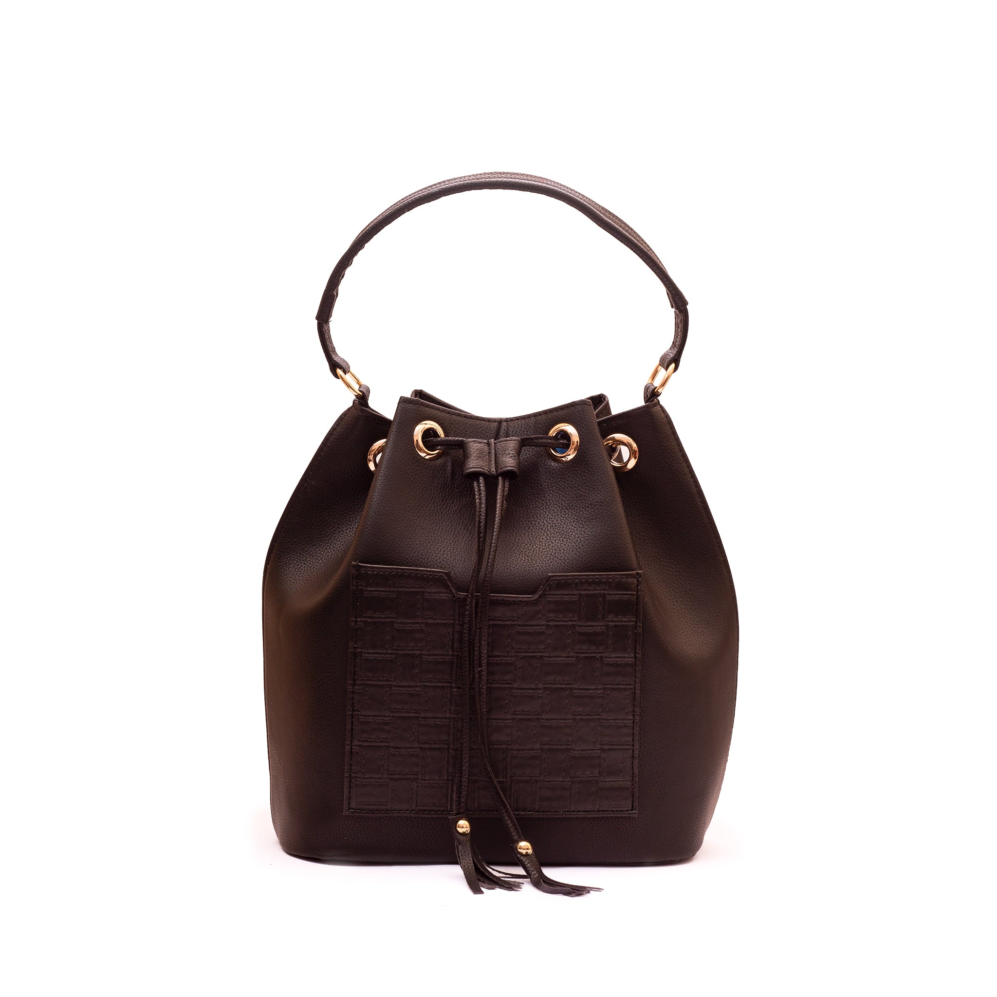 The City Staple Bucket Bag - Black