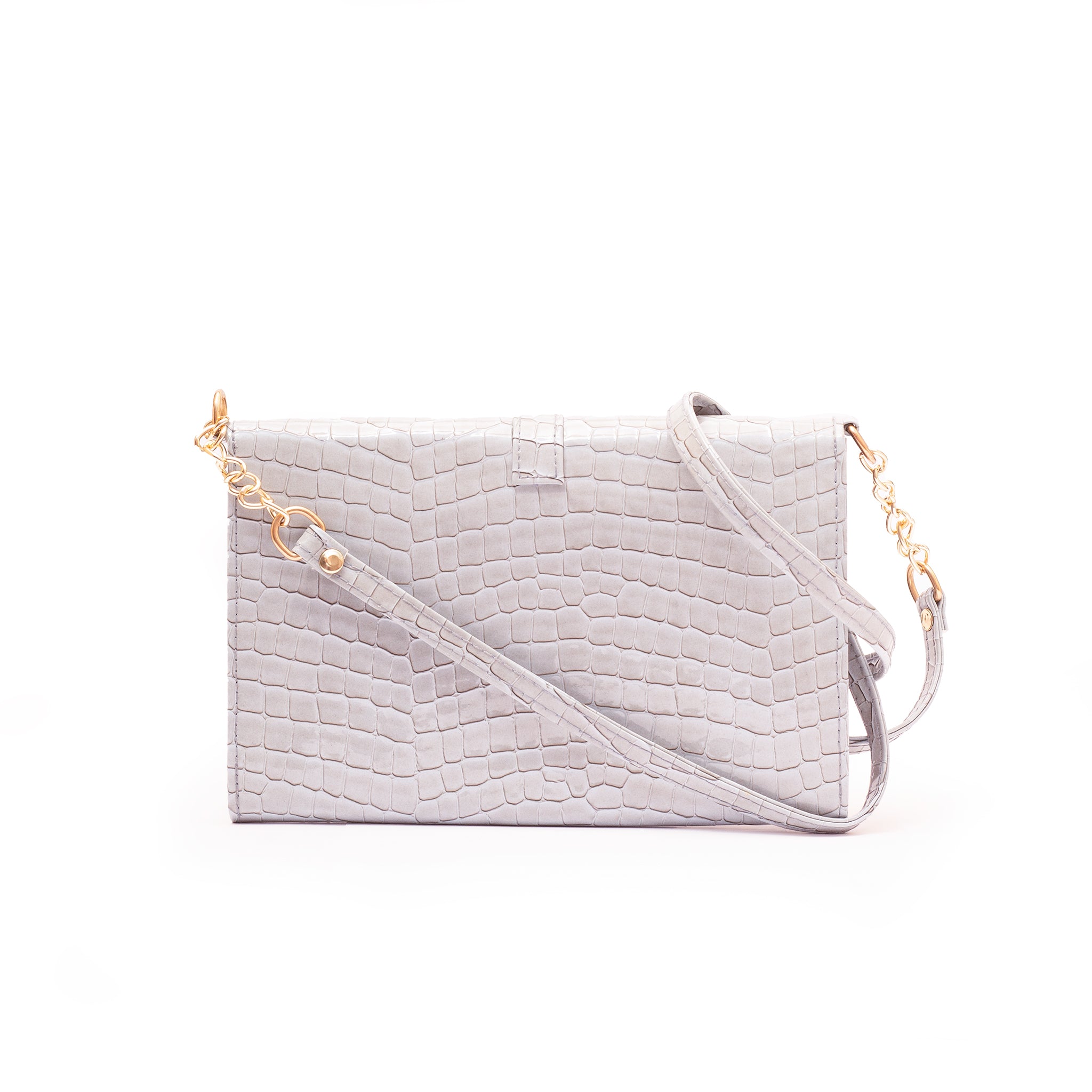 Gilded Glamour Purse - Ice Blue