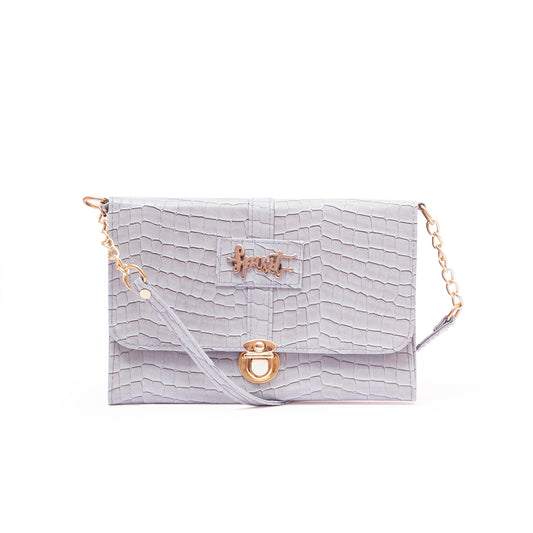 Gilded Glamour Purse - Ice Blue