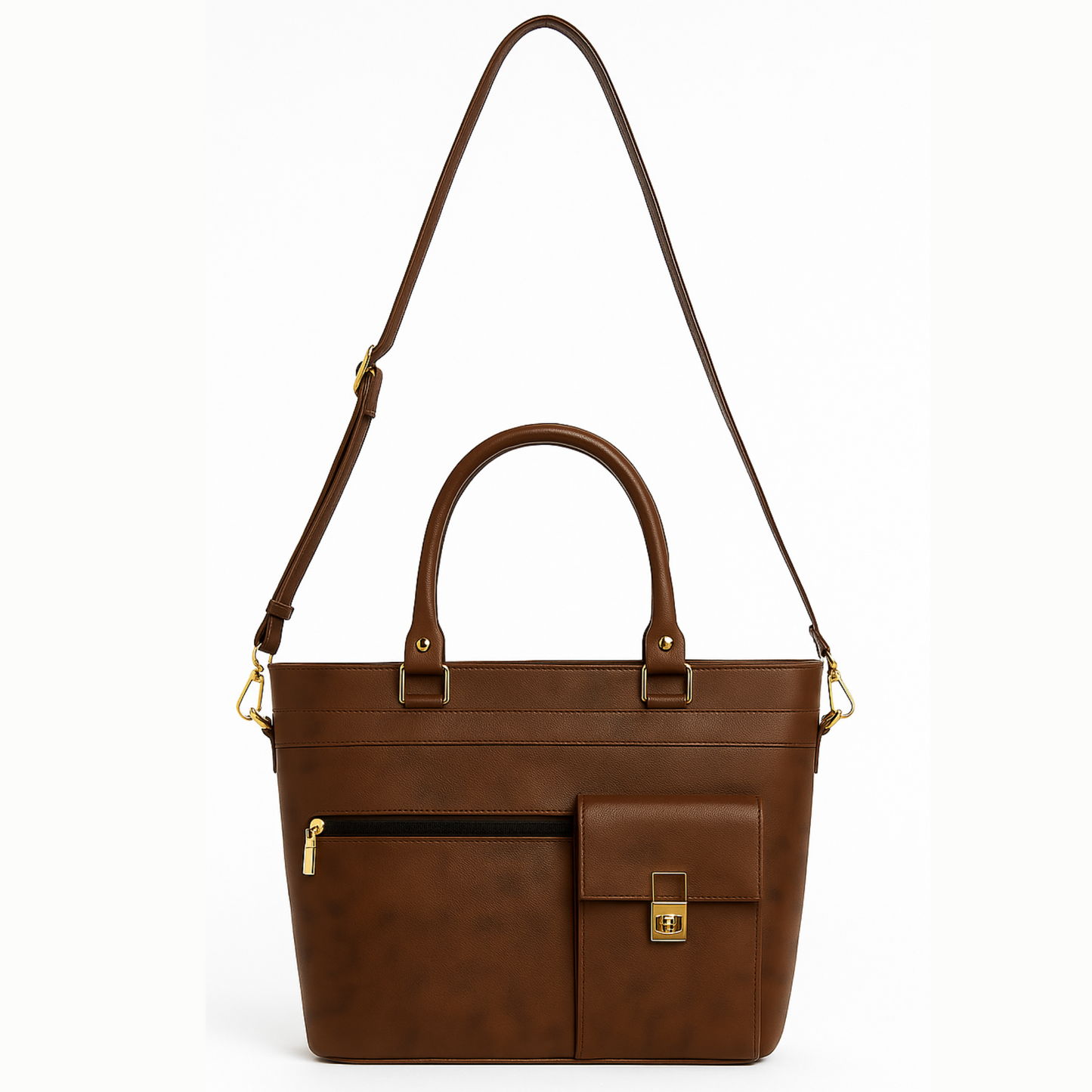 Set of 2: Work & Weekend Set - Lockwood Handbag & Cocoa Mini Crossbody Bag (SAVE Rs. 1000)