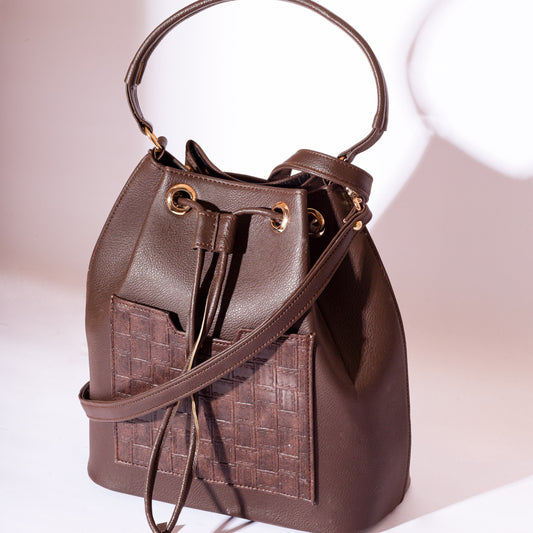 The City Staple Bucket Bag - Dark Brown