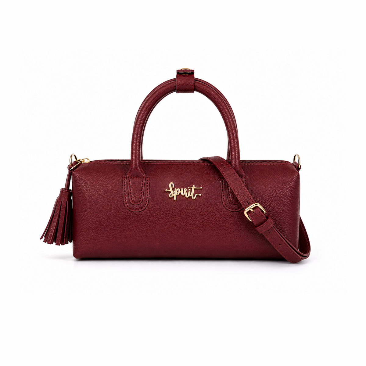 Mini Barrel Crossbody - Maroon