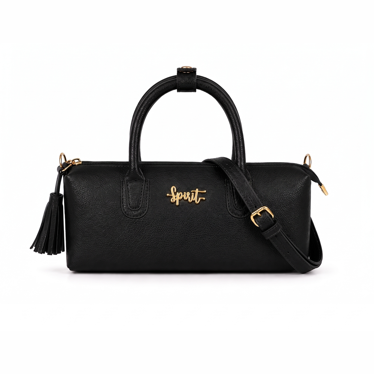 Mini Barrel Crossbody - Black