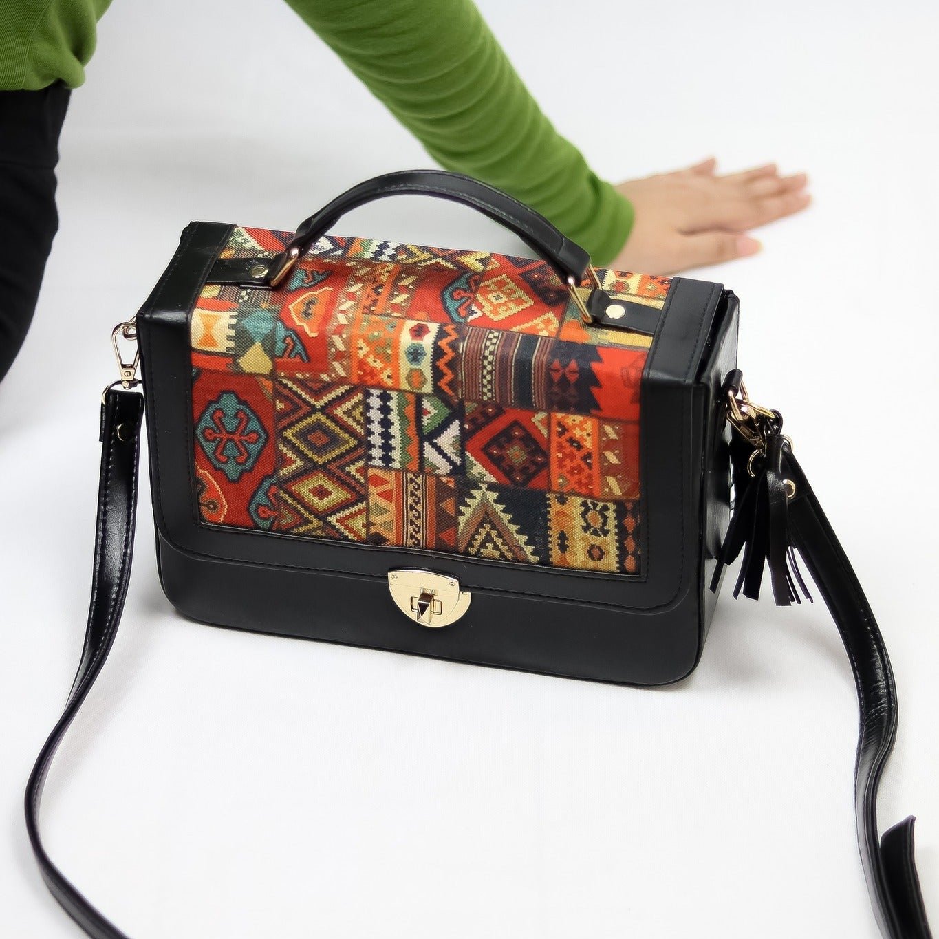 Tribal Treasure Box Crossbody Bag