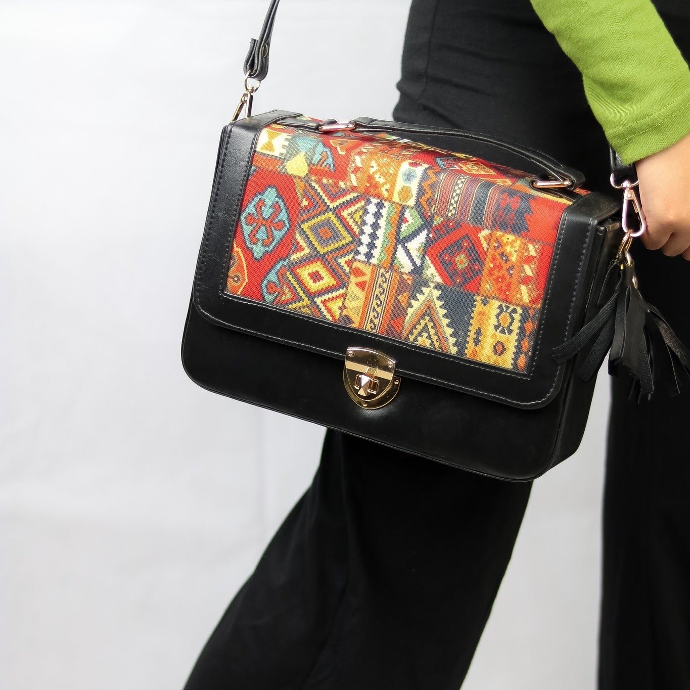 Tribal Treasure Box Crossbody Bag