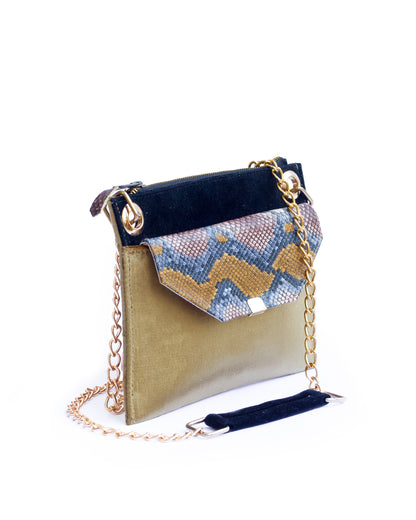 Gold Serpent Mini Luxe Purse