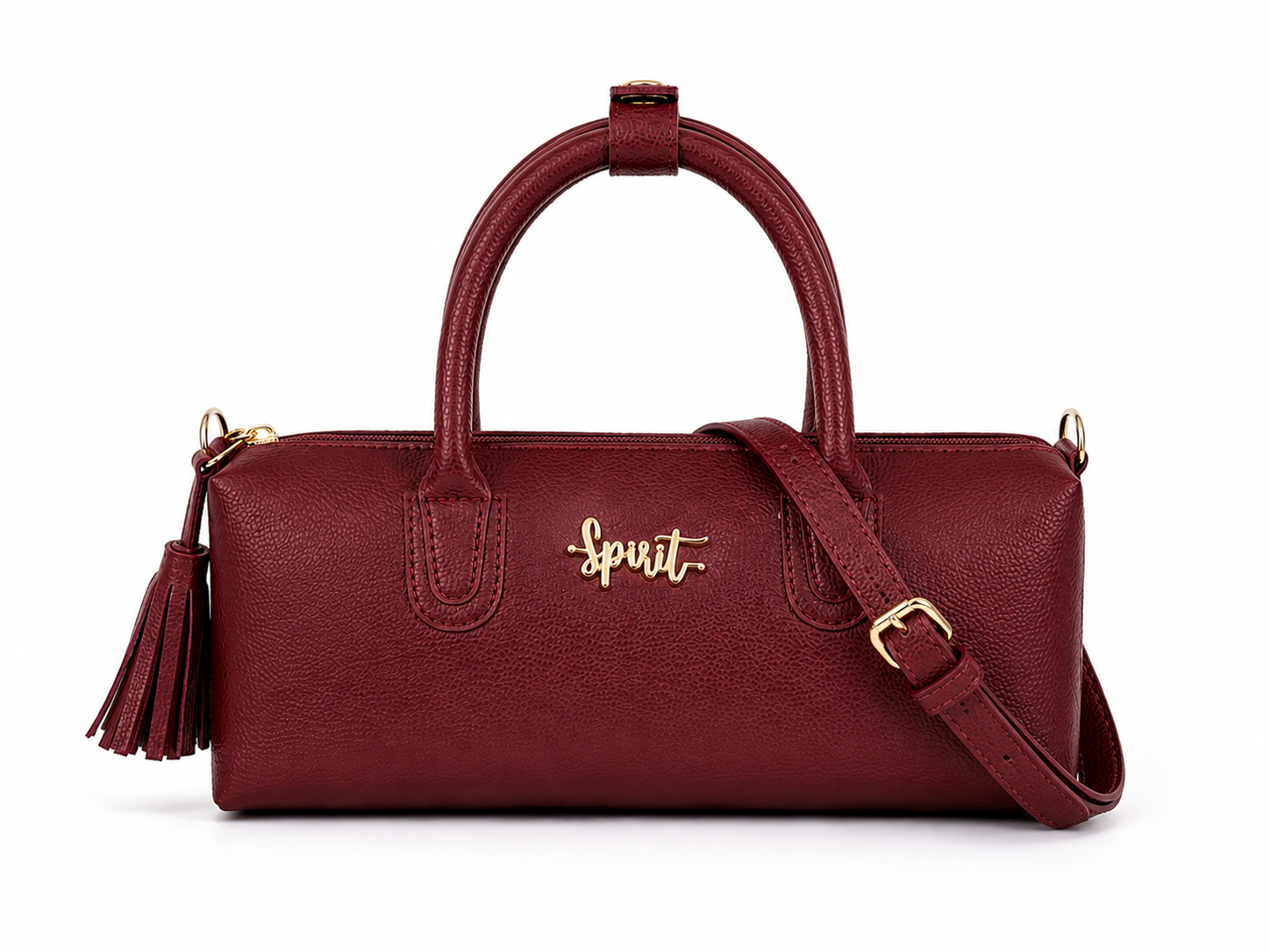 Mini Barrel Crossbody - Maroon