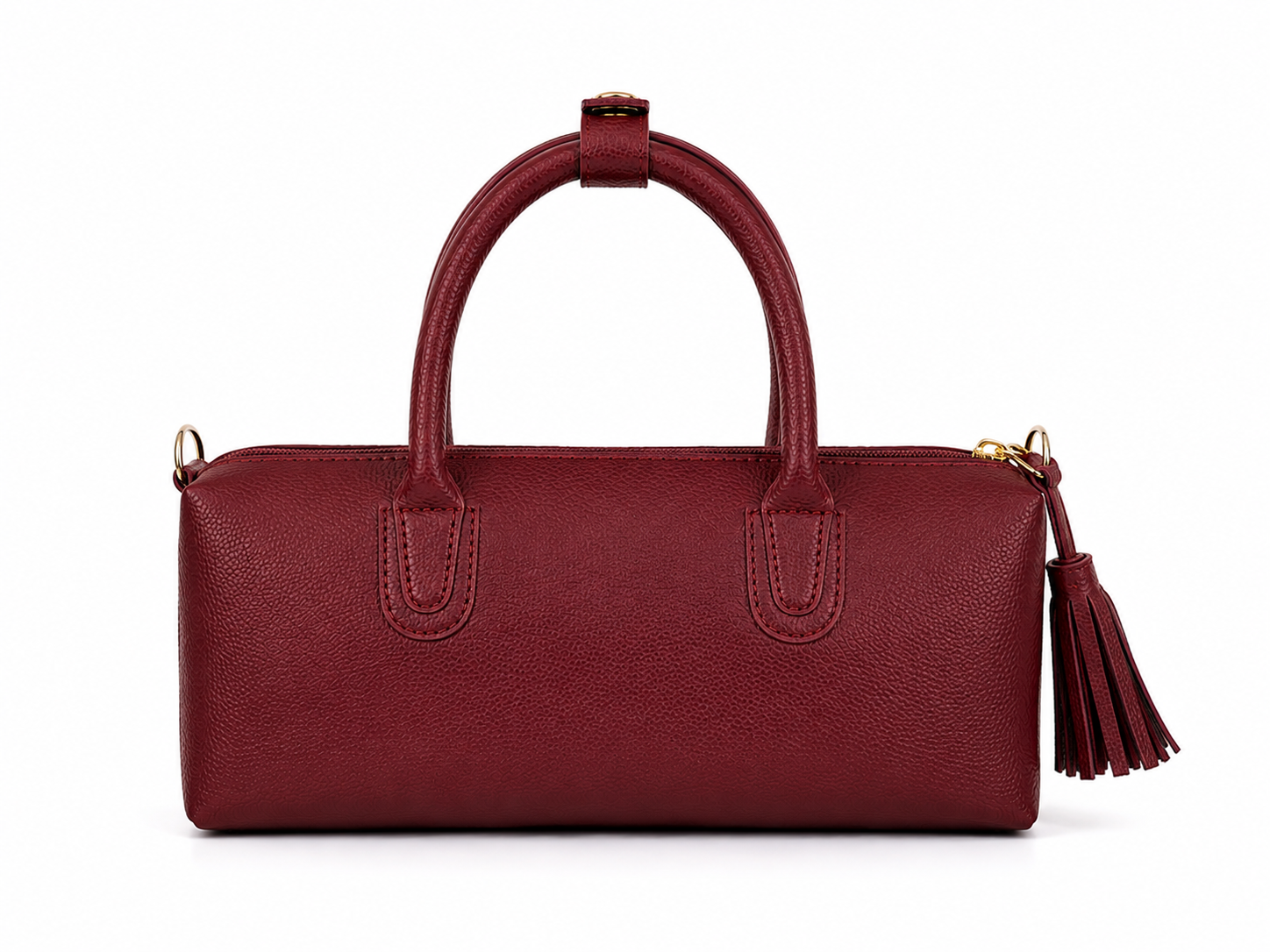 Mini Barrel Crossbody - Maroon