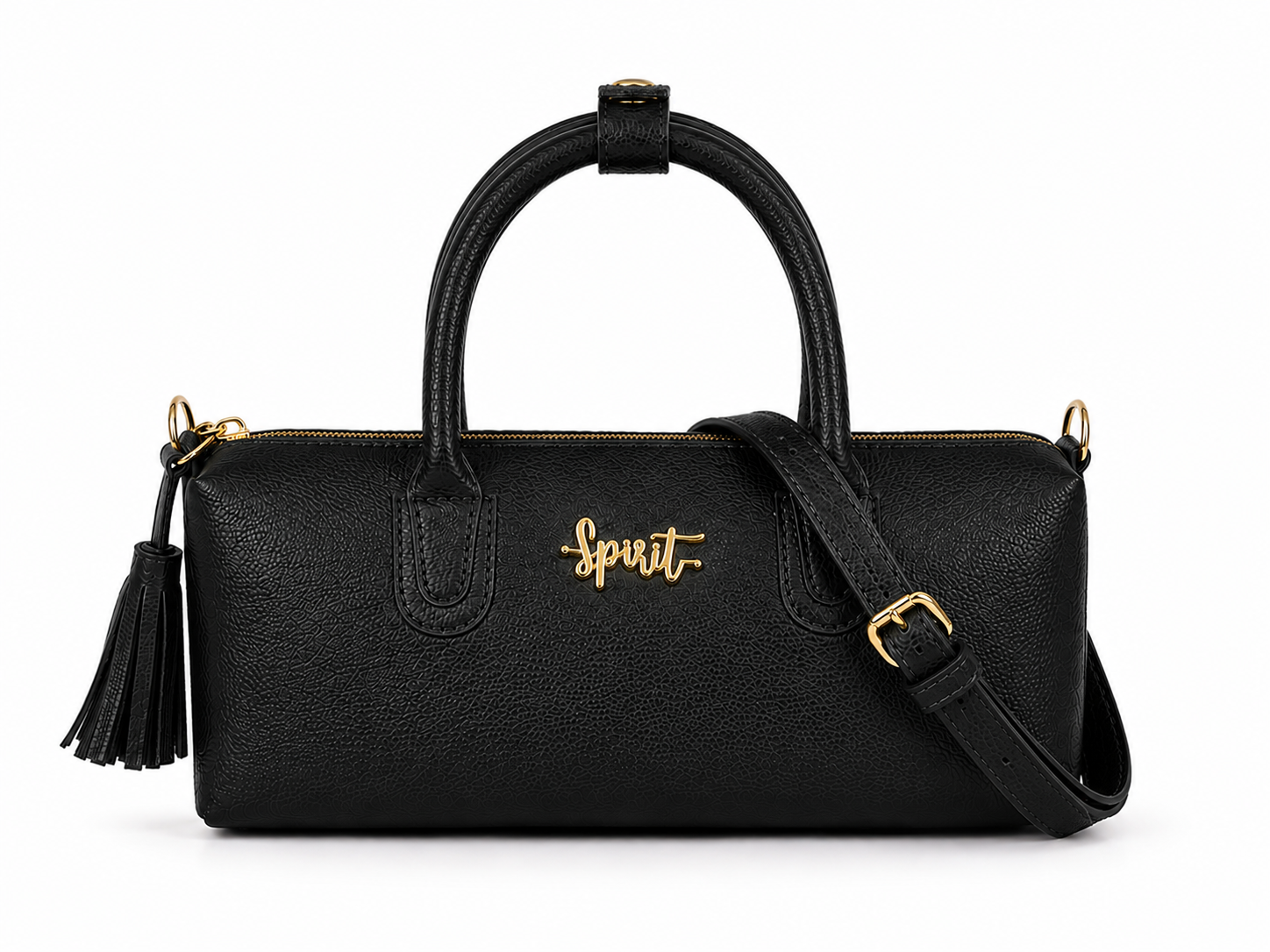 Mini Barrel Crossbody - Black