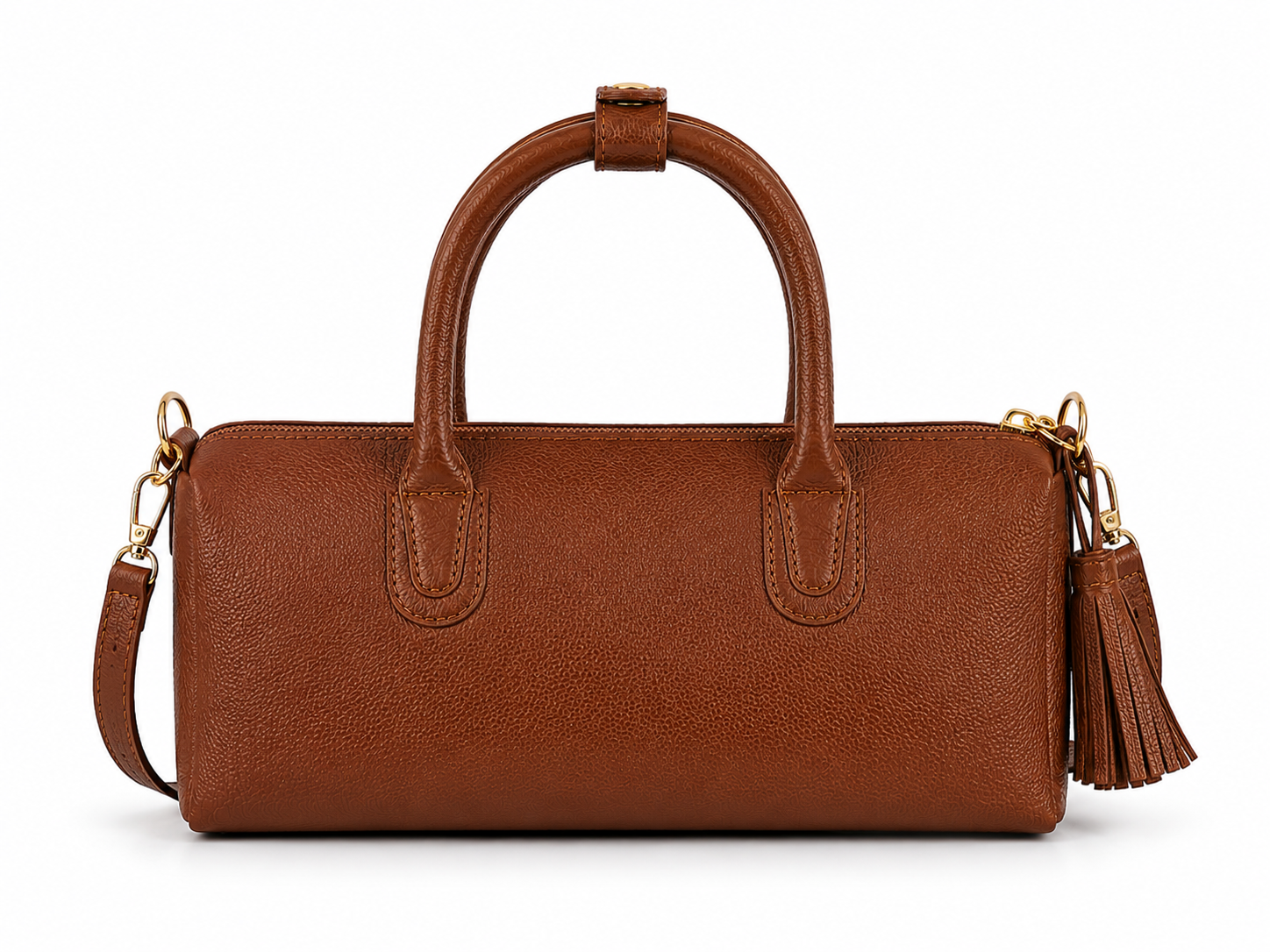 Mini Barrel Crossbody - Chocolate Brown