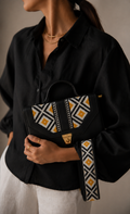 Yellow Noir Box Crossbody Bag