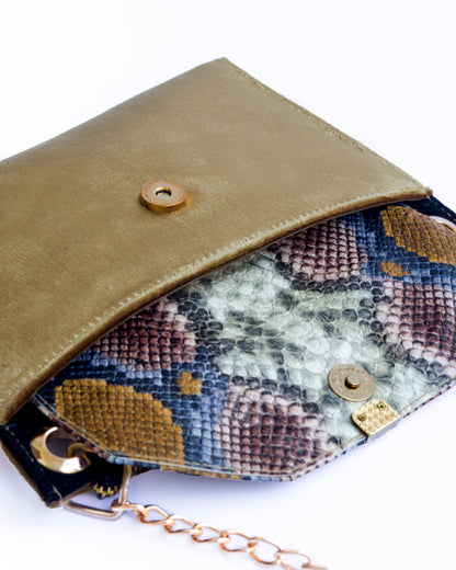 Gold Serpent Mini Luxe Purse