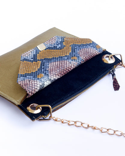 Gold Serpent Mini Luxe Purse