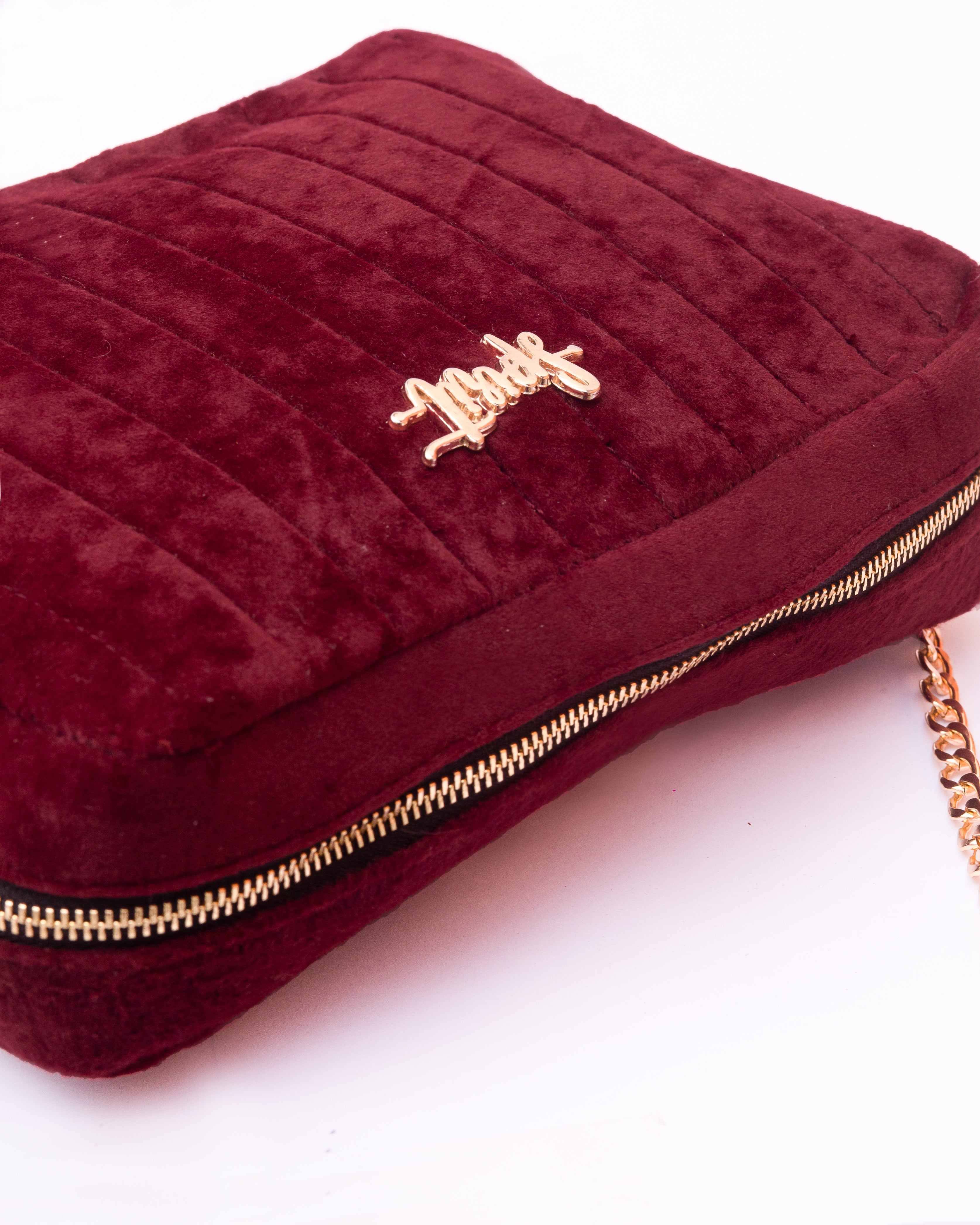 Aria Ring Bag - Burgundy Velvet | Threads by Simply Perfect