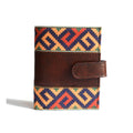 Ethnic Bi-Fold Mini Wallet - Dark Brown