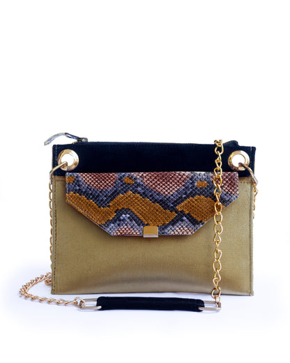 Gold Serpent Mini Luxe Purse