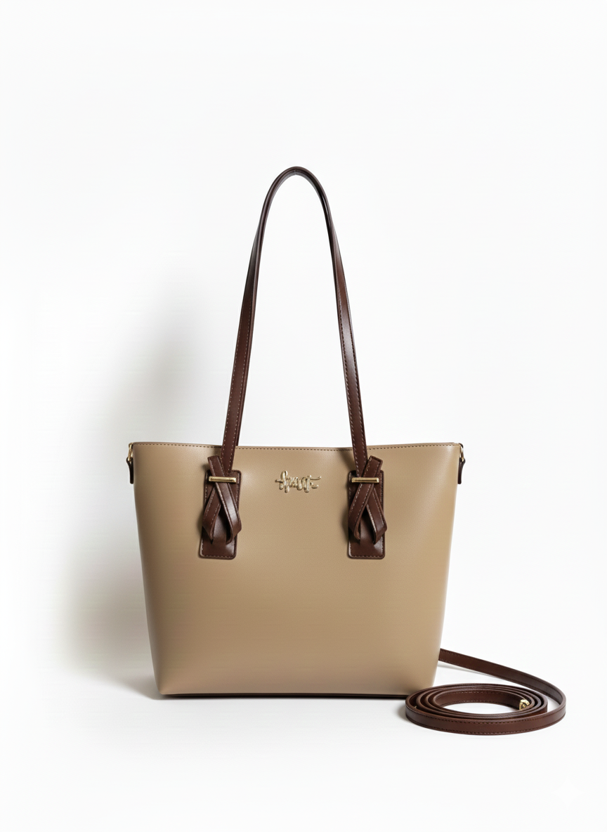 Set of 2: Classic Totes - Ivory & Black (SAVE RS.1000/-)