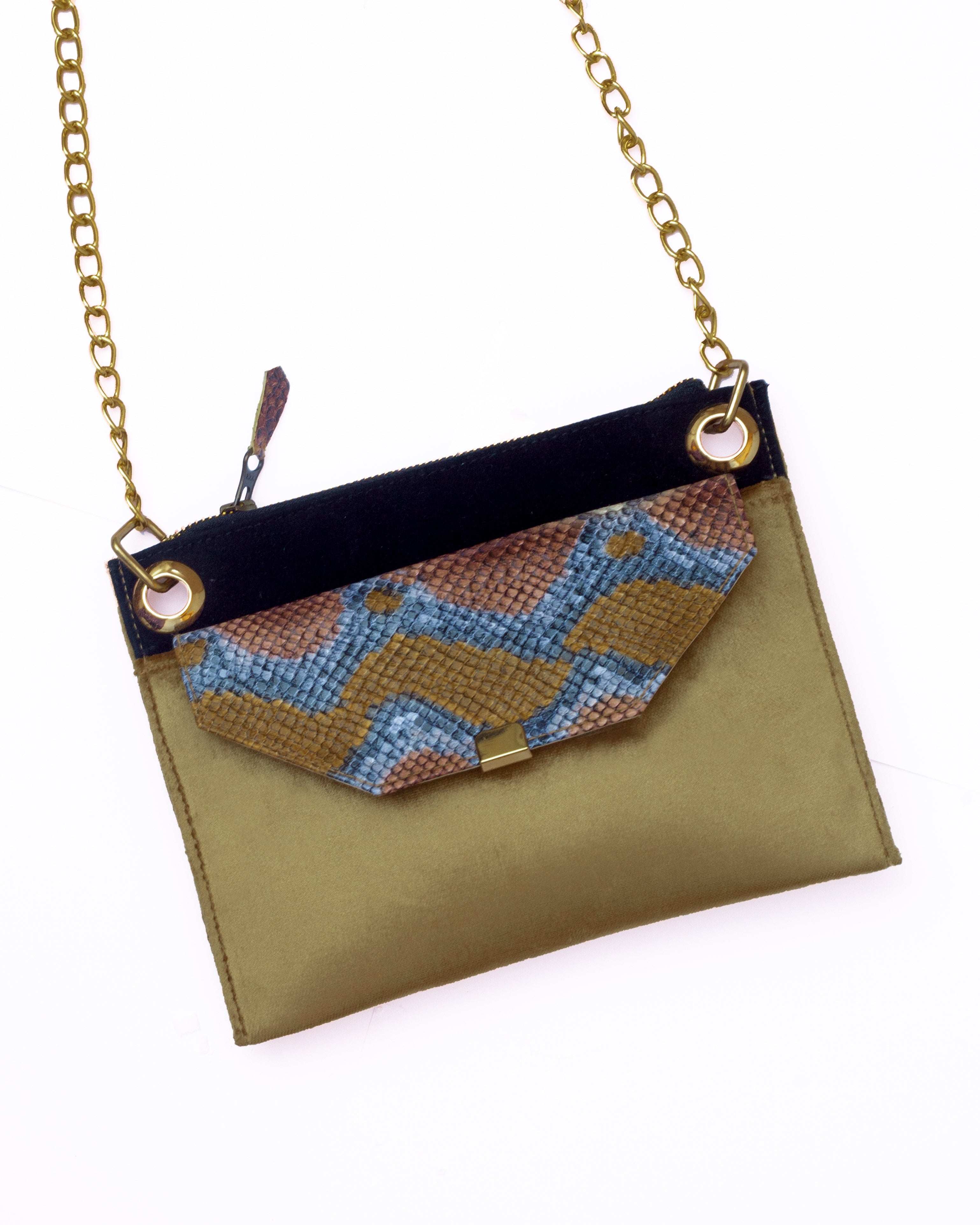 Gold Serpent Mini Luxe Purse