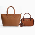 Set of 2: Signature Brown Duo: Big Tan Brown Tote & Cocoa Mini Crossbody (SAVE RS.1000/-)